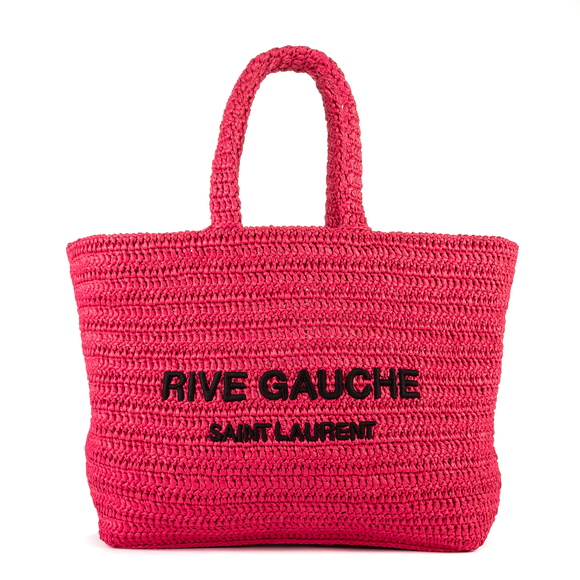 Saint Laurent Rive Gauche Raffia Tote - Picture 1 of 10
